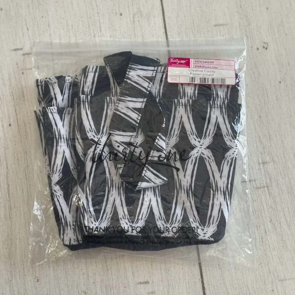 Thirty‎ One Creative Caddy Black Links, NWT